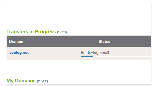 Name.com域名轉(zhuǎn)入開始驗證